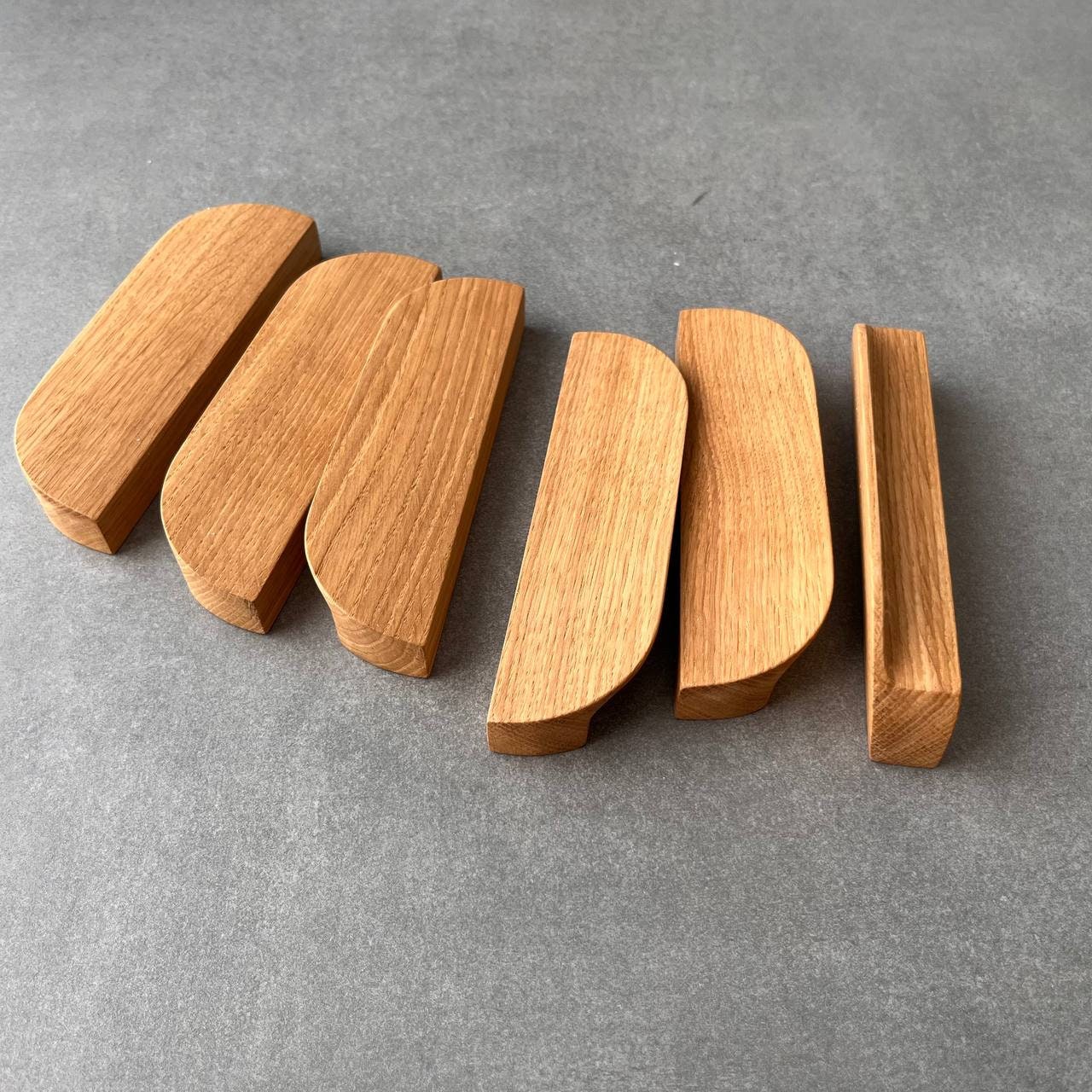 Oak Line Cabinet Handle – Slim Minimalist Wooden Drawer Pull