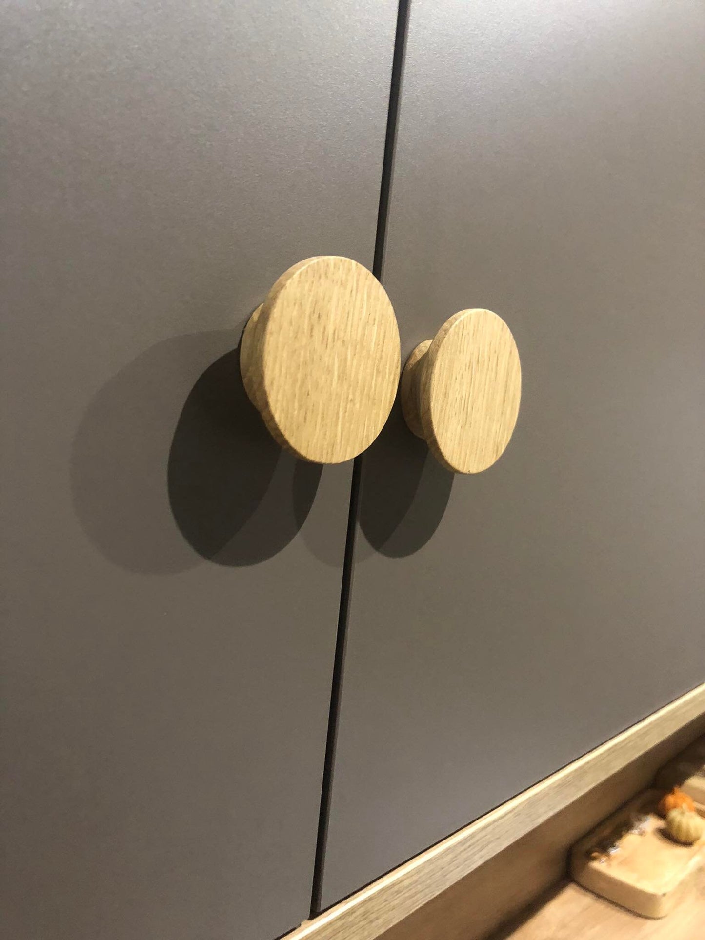 Half Circle Oak and Ash Handle – Wooden Door Pull for Cabinets and Wardrobes