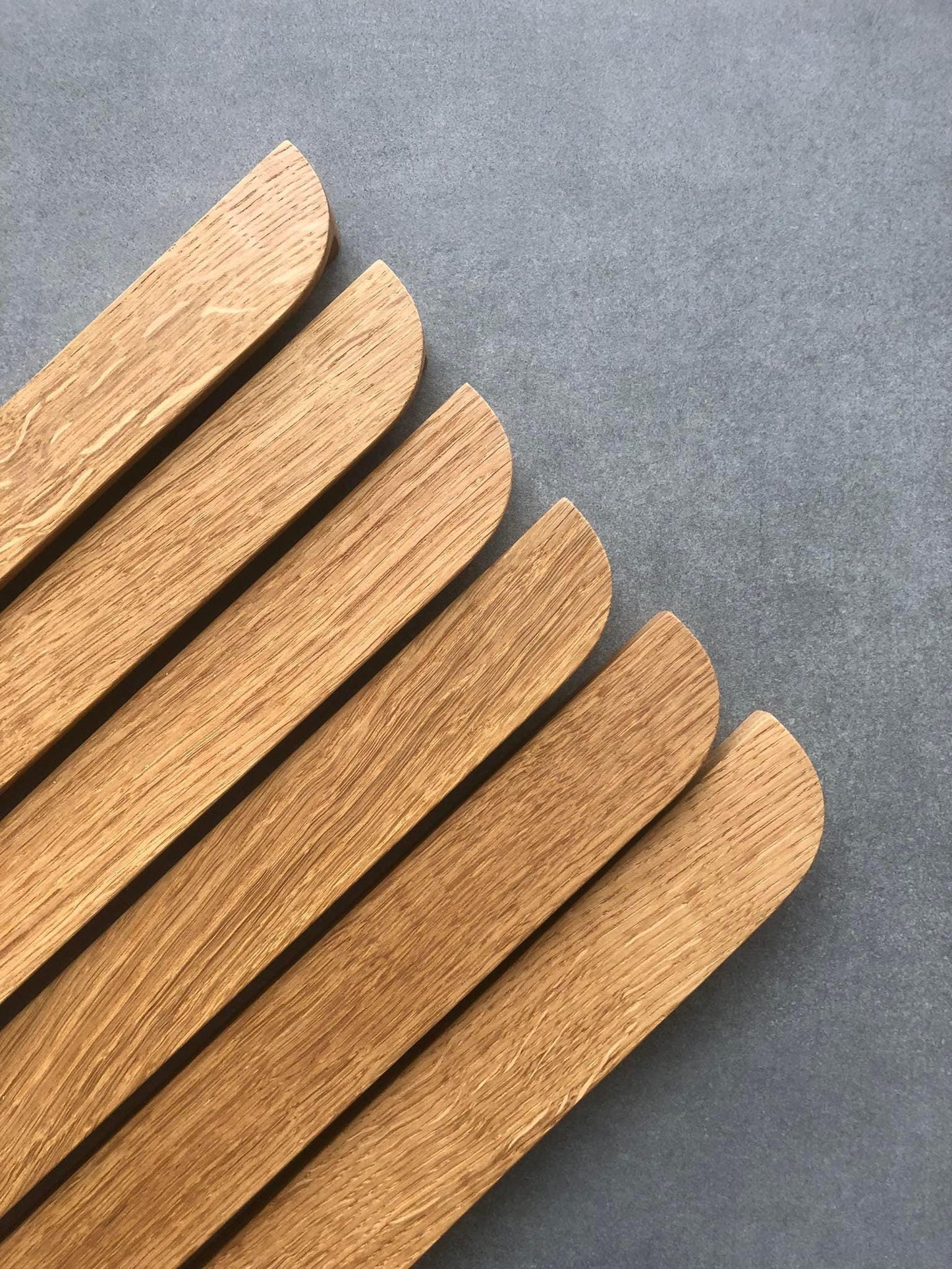 Slim Oak Handle – Long Minimalist Wooden Cabinet Pull