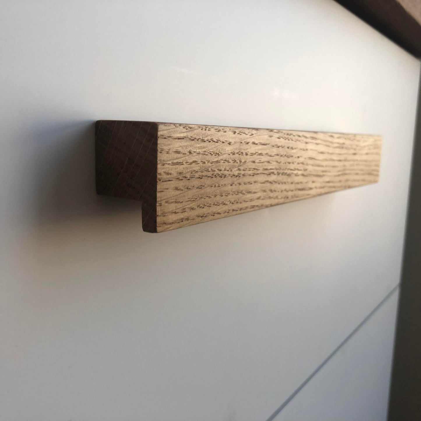 Ultra Thin Oak Handle – Long Minimalist Wooden Cabinet Pull