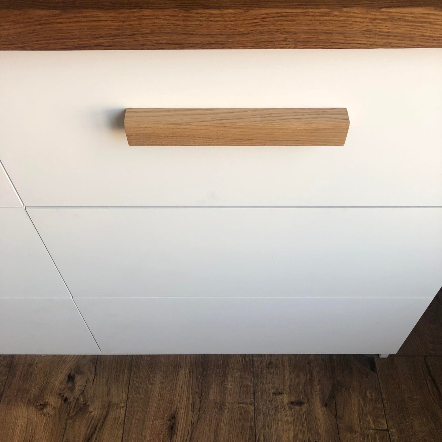 Ultra Thin Oak Handle – Long Minimalist Wooden Cabinet Pull