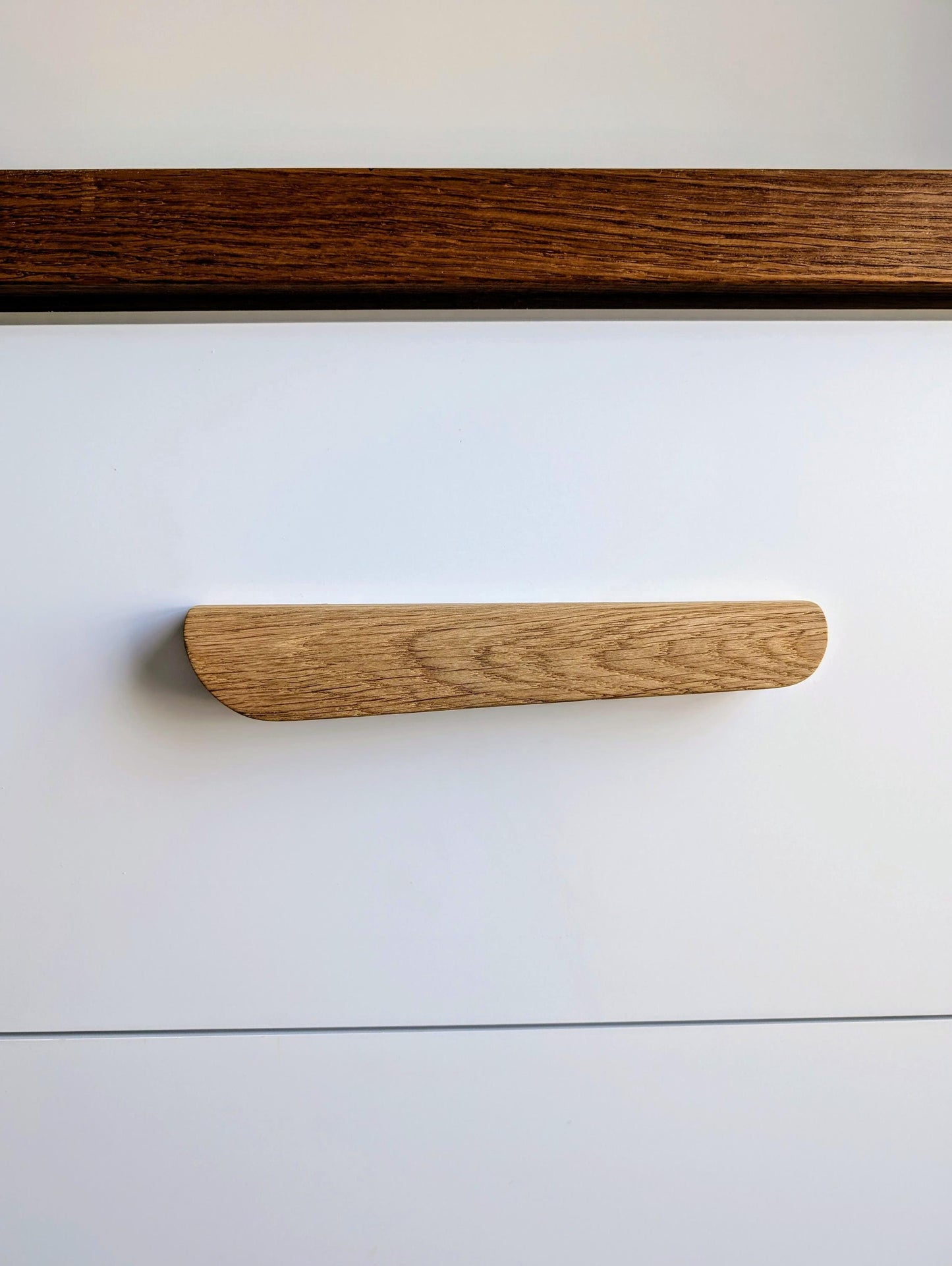 Oak Line Handle – Long Minimalist Wooden Cabinet Pull