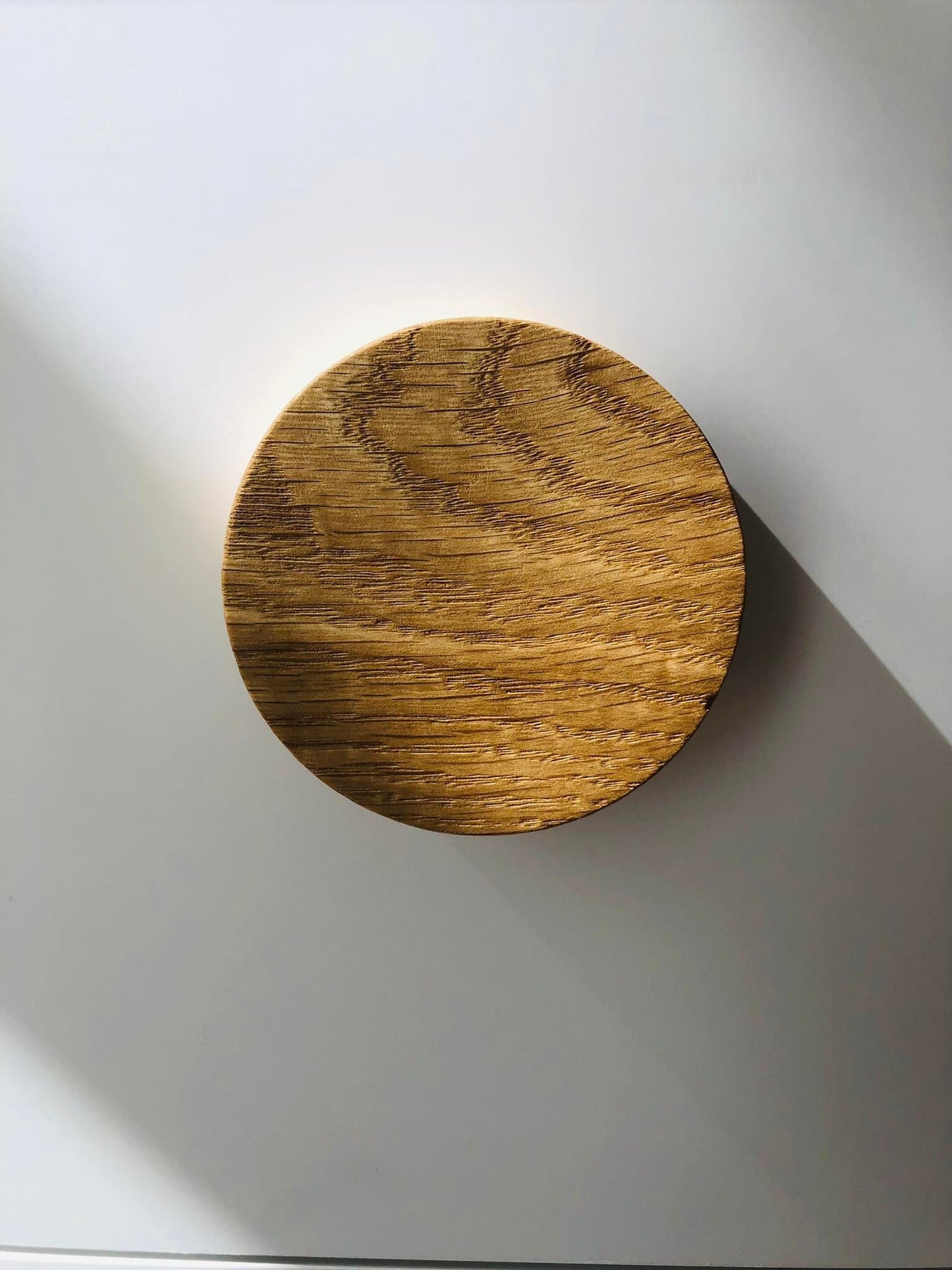 Slanted Oak Handle – Modern Wooden Pull for Cabinets and Furniture