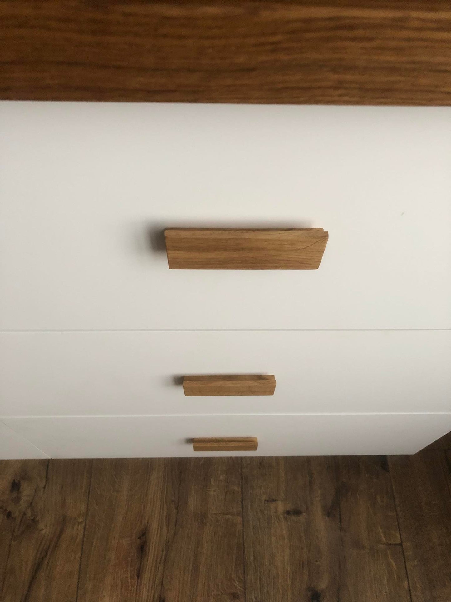 Line Oak Handle – Long Minimalist Wooden Drawer Pull