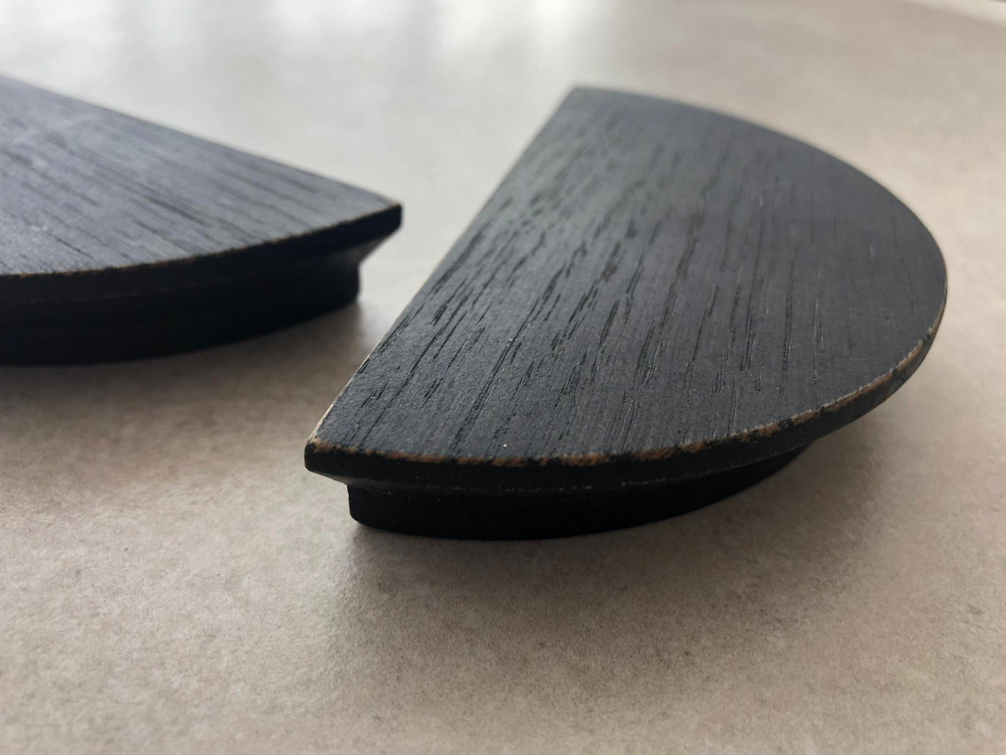 Half Moon Oak Handle – Solid Wood Cabinet Pull for Wardrobes and Drawers