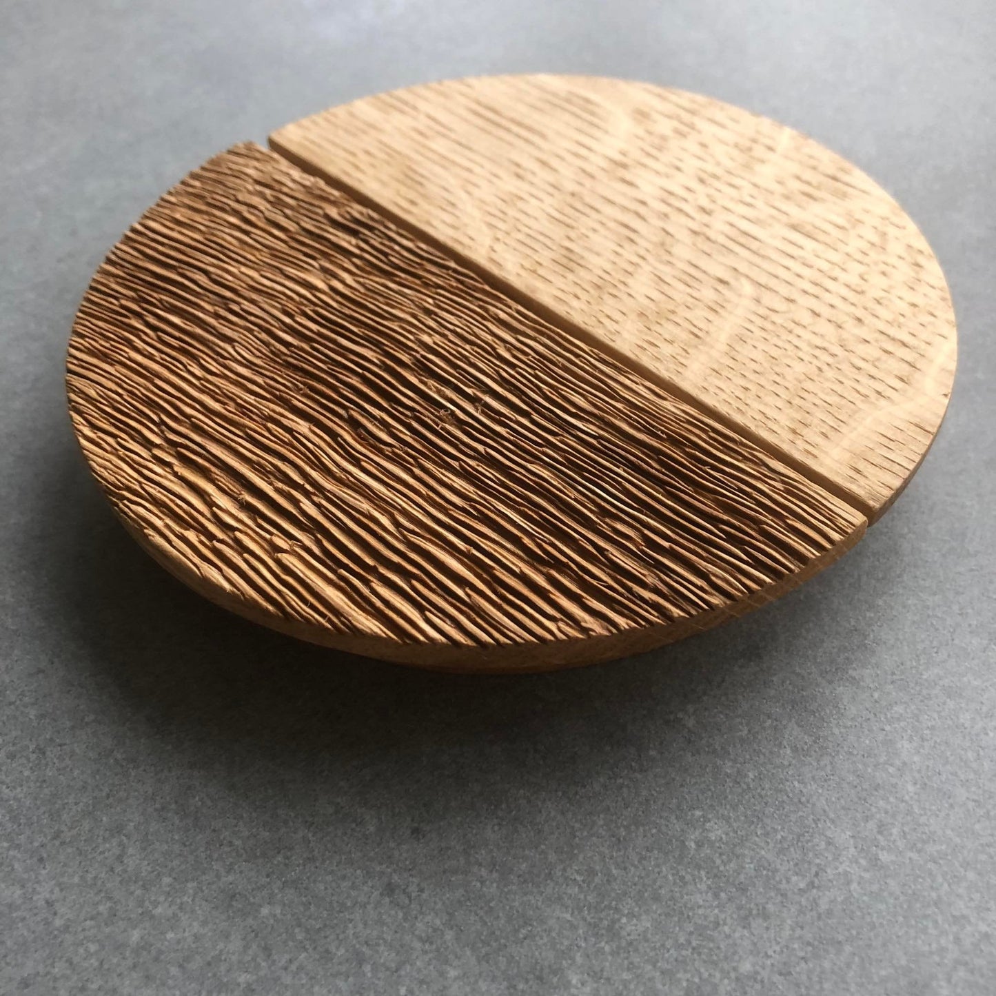 Half Moon Oak Handle – Modern Wooden Semicircular Cabinet Pull
