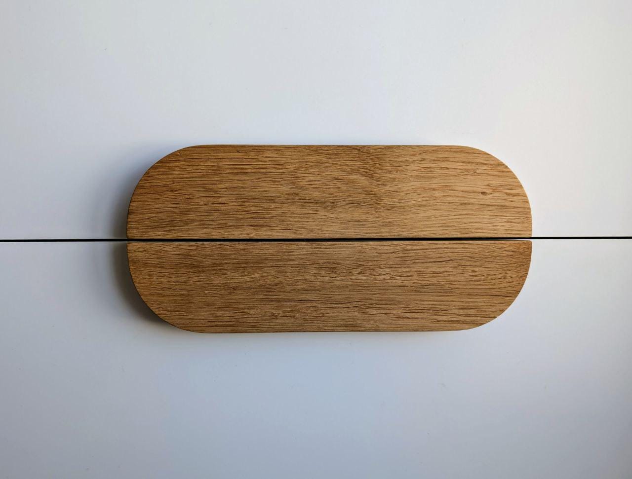 Oak Cabinet Handle – Long Minimalist Wooden Drawer Pull