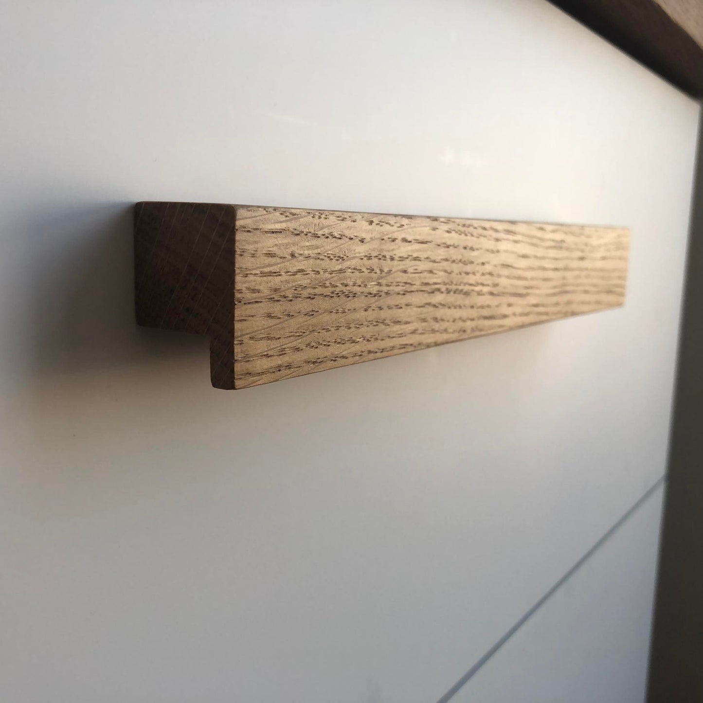 Ultra Thin Oak Handle – Long Minimalist Wooden Cabinet Pull
