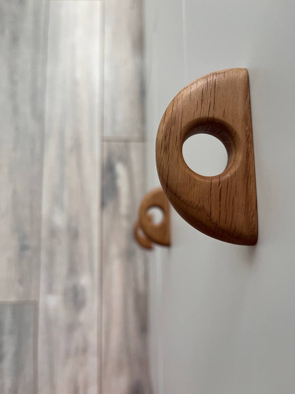 Slim Oak Handle 3" – Minimalist Wooden Cabinet Pull