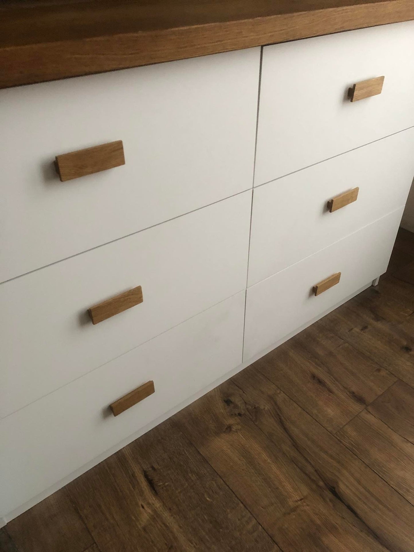 Line Oak Handle – Long Minimalist Wooden Drawer Pull