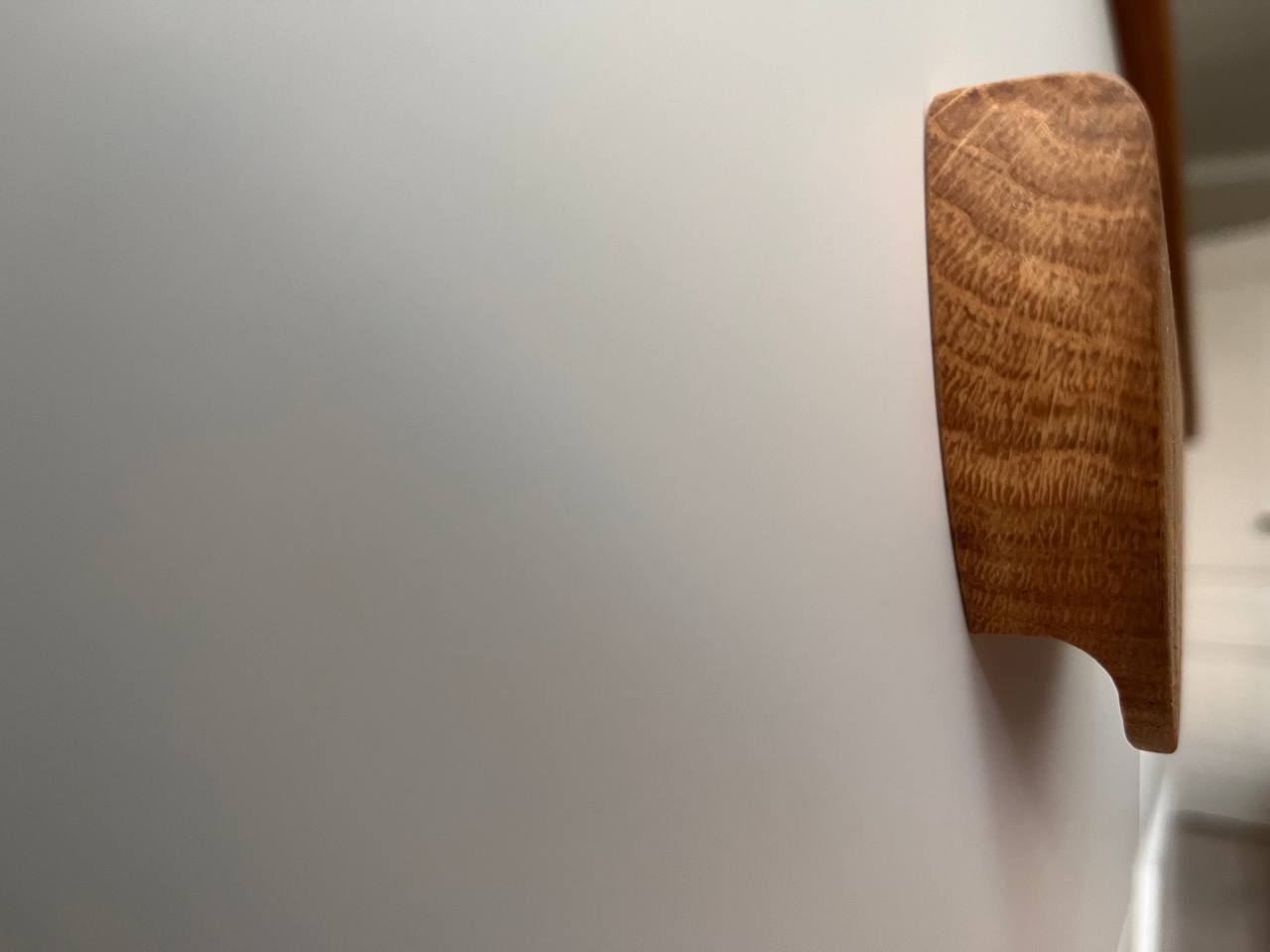 Half Moon Wooden Handle – Oak and Ash Semicircular Cabinet Pull