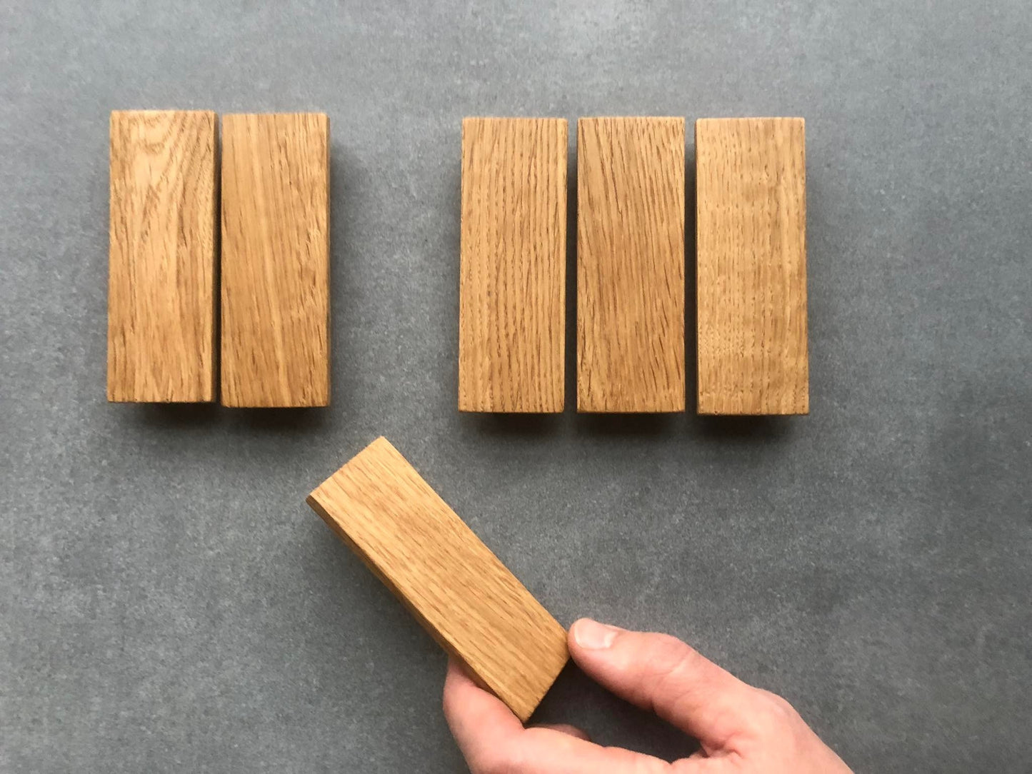 Line Oak Handle – Long Minimalist Wooden Drawer Pull