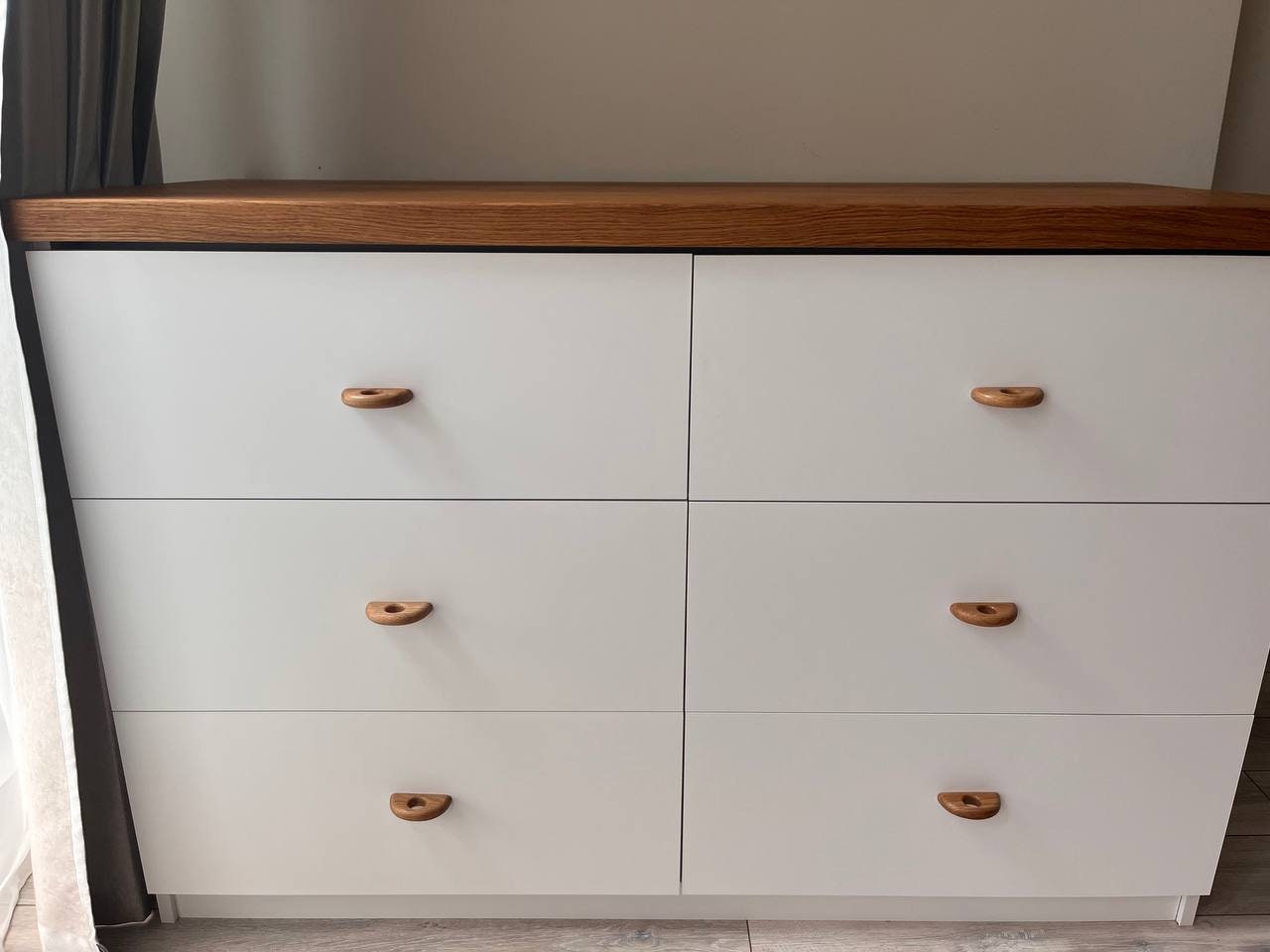 Slim Oak Handle 3" – Minimalist Wooden Cabinet Pull