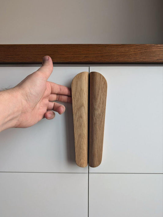 Oak Line Handle – Long Minimalist Wooden Cabinet Pull