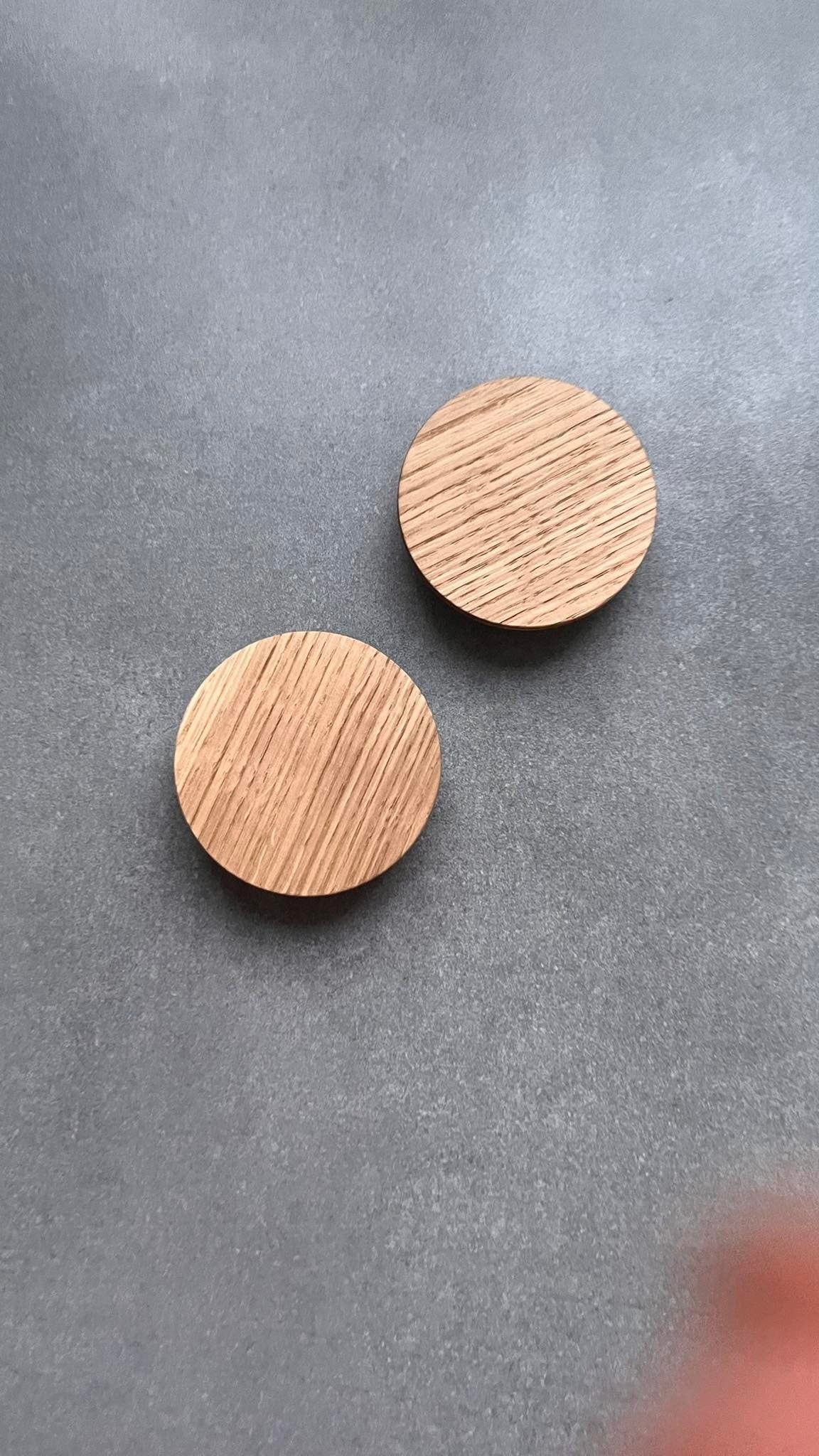 Half Circle Oak and Ash Handle – Wooden Door Pull for Cabinets and Wardrobes