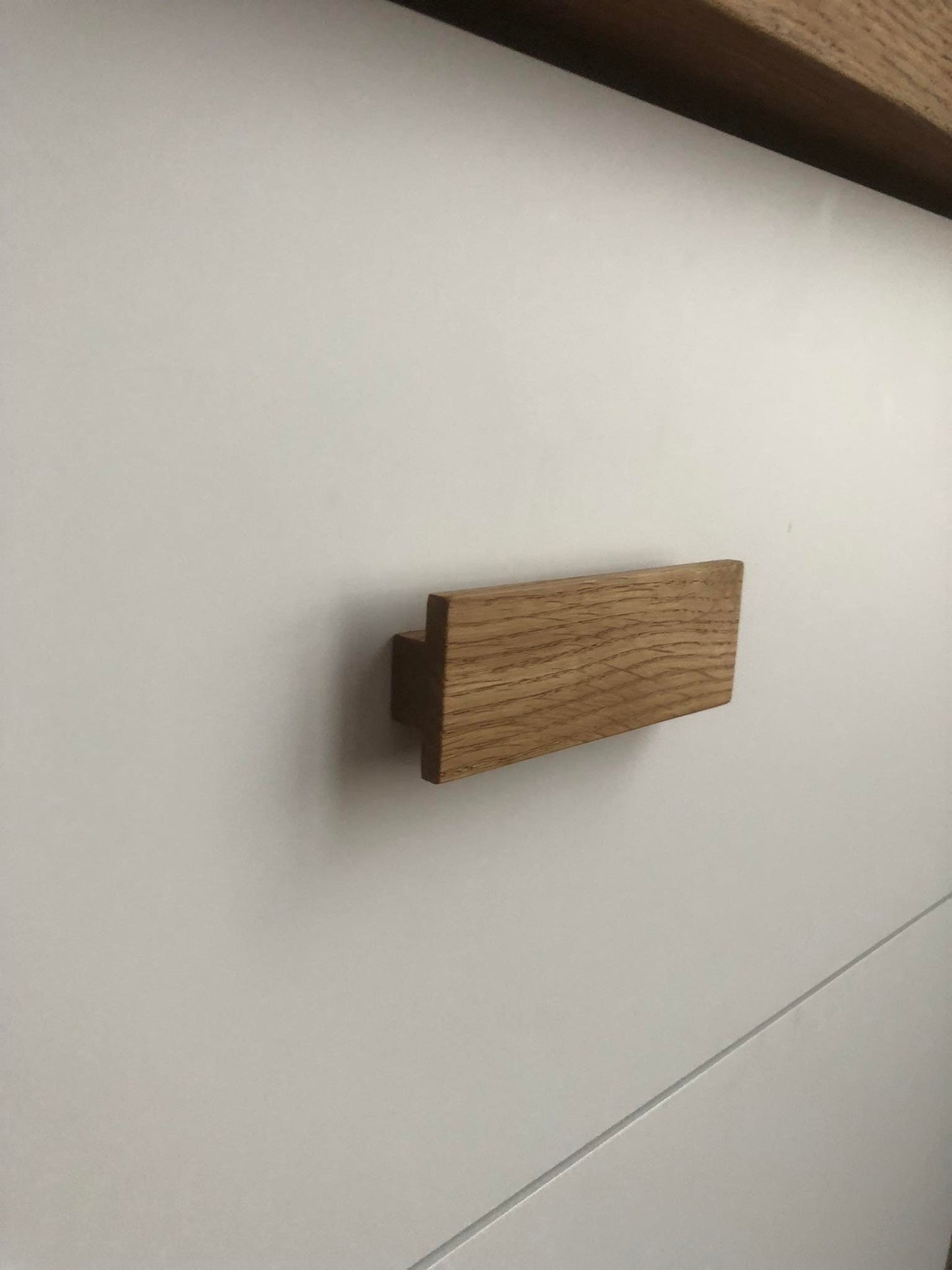 Line Oak Handle – Long Minimalist Wooden Drawer Pull