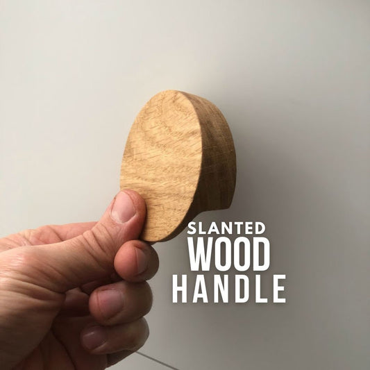 Round Oak Knob – Solid Wood Cabinet Handle in Scandinavian Style
