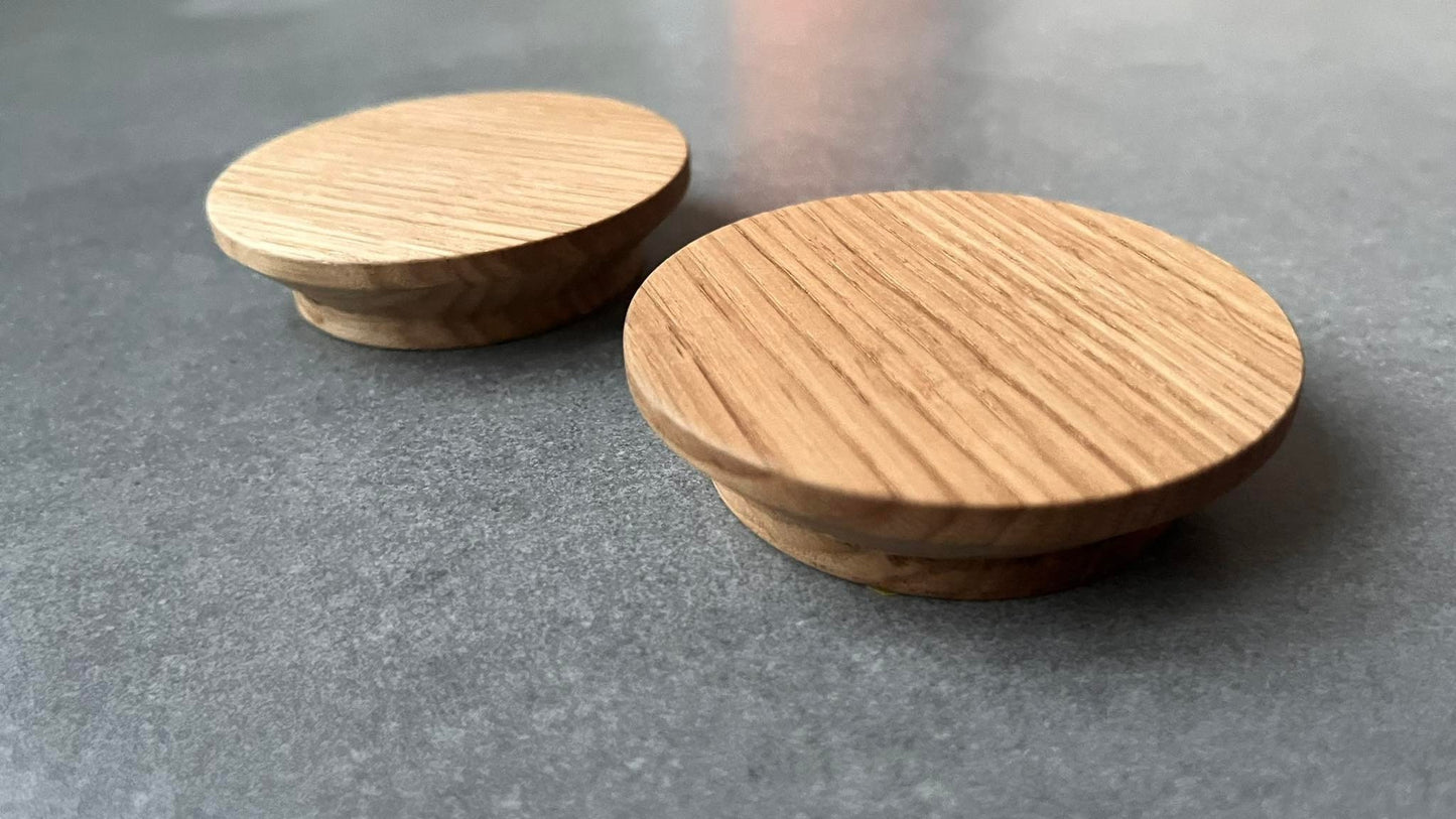 Half Circle Oak and Ash Handle – Wooden Door Pull for Cabinets and Wardrobes