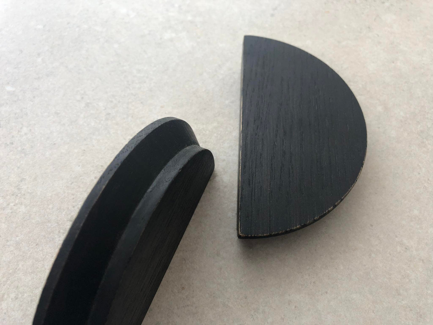 Half Moon Oak Handle – Solid Wood Cabinet Pull for Wardrobes and Drawers