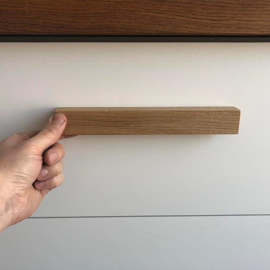 Ultra Thin Oak Handle – Long Minimalist Wooden Cabinet Pull